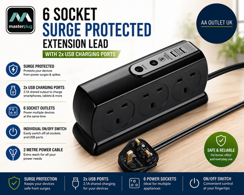 Masterplug socket extension - masterplug,