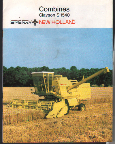 New holland clayson 1540 - new,