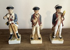 Three American revolutionary Porcelain Soldiers in good condition. 