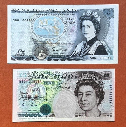Old paper 5 pound - 2, notes
