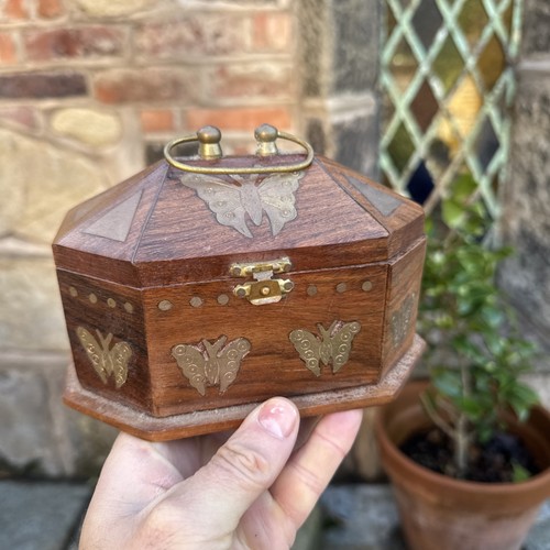 Wooden storage box jewellery - wooden,
