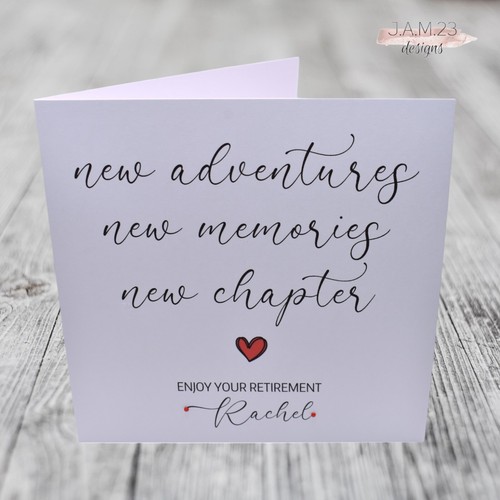 Personalised retirement card - personalised,