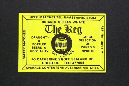 Matchbox label pub - matchbox, the