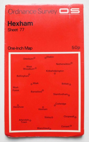 1964 hexham ordnance survey - hexham,