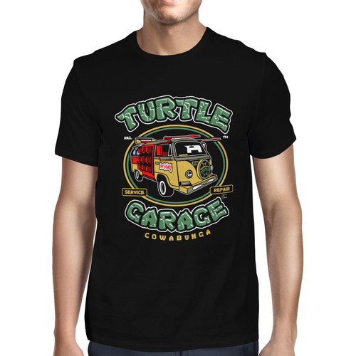 1tee mens turtle garage - garage, van