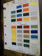 1969 Chevy GMC Pickup Van Truck Blazer Suburban Ditzler PPG paint chips- used