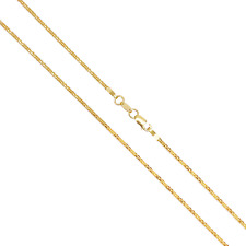 22ct Yellow Gold Fancy Flat Chain Necklace 18'' inch 1.5mm Width