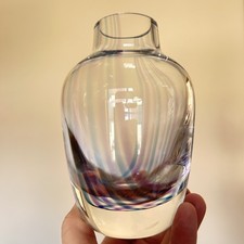 Caithness Glass Vase Rainbow