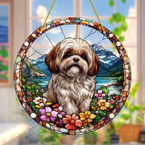 Shih tzu dog suncatcher - shih,