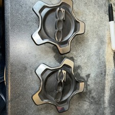 FIAT 500X GENUINE WHEEL CENTRE CAP COVER 2016 735624970 BLACK and silver 500 x 2