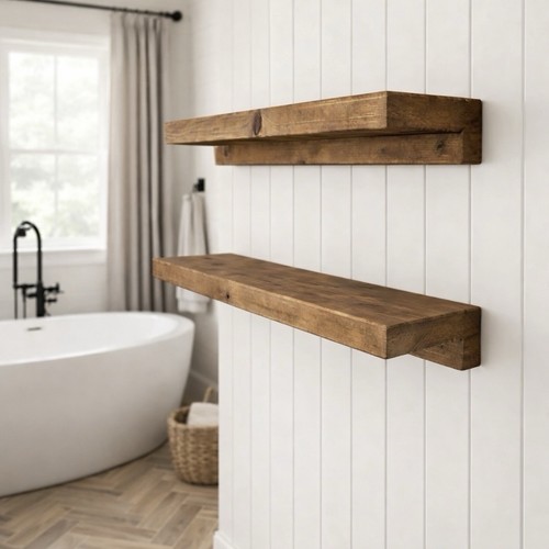 Rustic solid wood beam - solid,