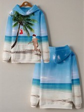 Naked Santa Running on the