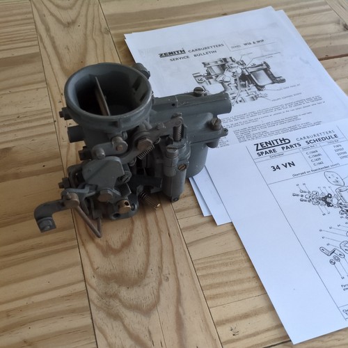 Zenith 34vn series - 34vn, carburetor