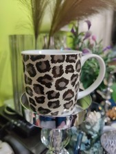Brown leopard print mug
