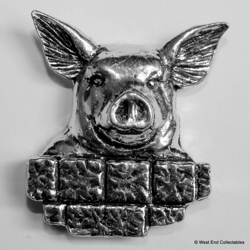 Peeking pig pewter - peeking,
