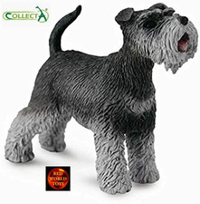 Schnauzer Dog Toy Model Figure