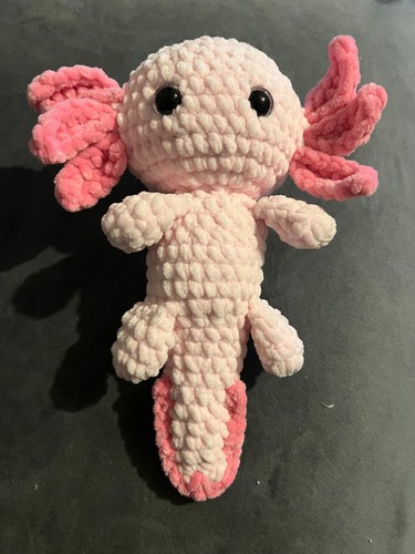 Crochet axolotl teddy - teddy, handmade