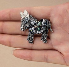 Donkey Figural Brooch