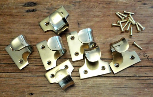 Quality thick brass sash - thick,