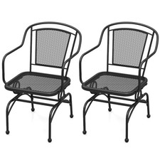 Set of 2 Garden Chairs Rocking