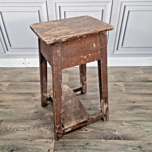 Antique wooden stool rustic - antique,