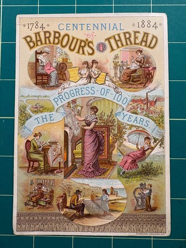 Barbour thread trade card - barbour's,
