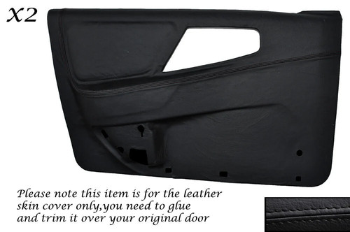Black stitching front door - black,