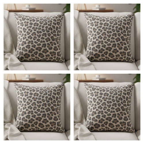 Set grey leopard print - of,