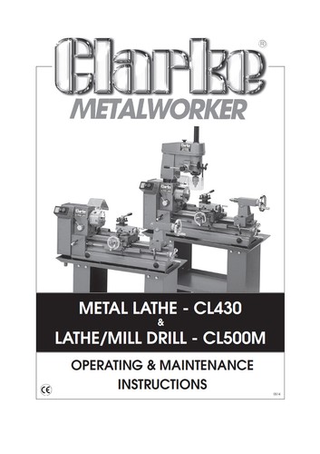 Clarke cl430 cl500m lathe - clarke, &