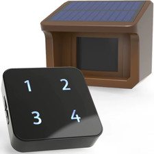 800 Meters Solar Wireless Driveway Alarm Outdoor Weather-Resistant Motion Sensor