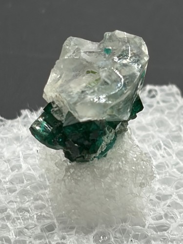 Quartz dioptase specimen - quartz, on