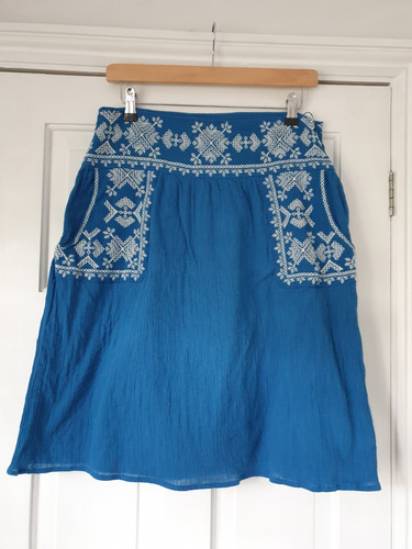 Monsoon blue embroidered