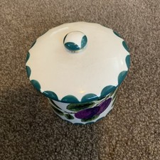 Wemyss ware plums lidded pot - wemyss,