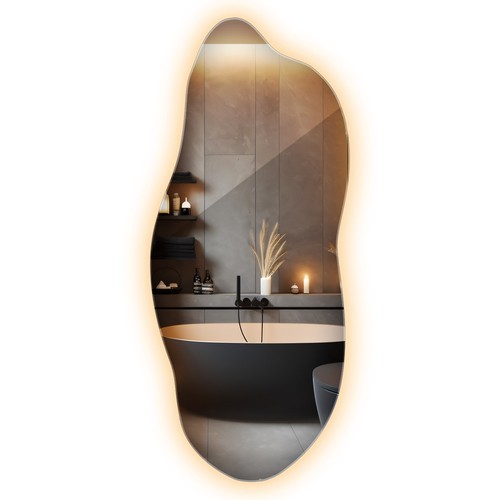 Irregular led mirror living - led,