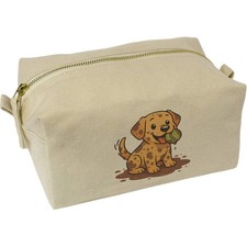'Muddy Labrador Puppy' Canvas