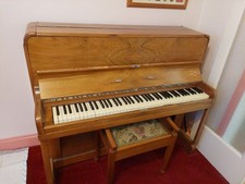 Upright Piano with Matching Stool