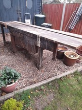 large vintage Solid Wooden Work Bench buy now£ 350
