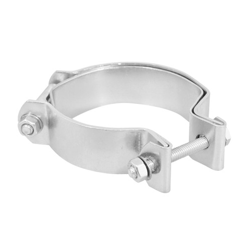 Exhaust pipe clamp for double