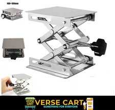 Lifting Table stainless steel Bracket Lab Jack Hand Held Height Adjustable