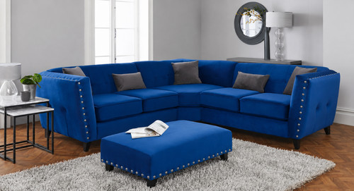 Rimini cornerblue sofa - cornerblue,