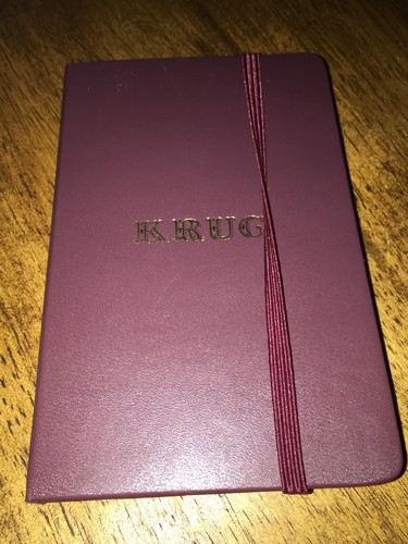 Krug champagne moleskine - krug,