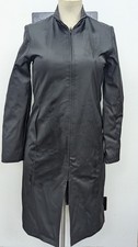 New Look Long Black Trench PVC Coat Uk12