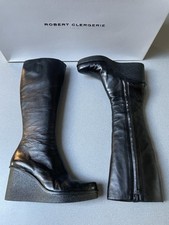 Robert clergerie black leather - robert,