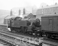 Railway   B/W  Negative      6x6 cm   LMS  41245  at Sheffield Mid,  1959.