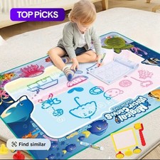 Large Aqua Doodle Water