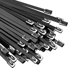Black Zip Ties Made of Metal