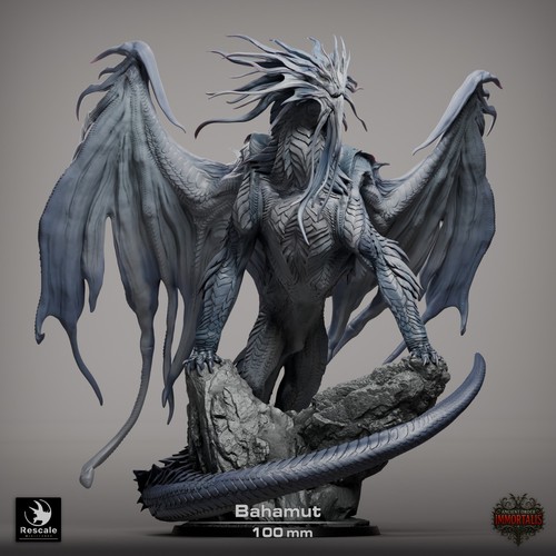 Bahamut dragon large d - large, d&d