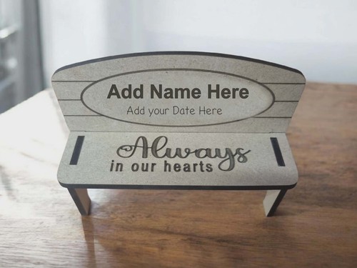 Personalised memorial bench - memorial,