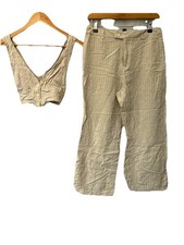 Cider 2 Piece Trousers & Cropped Top Size M 8/10 Women’s 