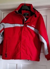 Boys Trespass Waterproof Red Warmly Padded Jacket Age 13-14 yr - detachable hood